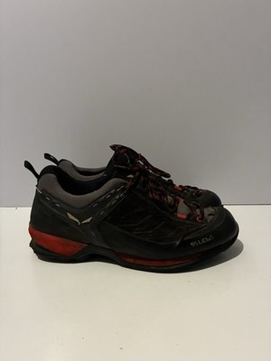 Herren Salewa Mountain Trainer 2 Gore-Tex Alpin Trekking Schuhe UK 10 | Schwarz, Rot