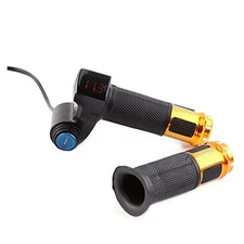  Bike Throttle Grip LCD Screen Twist Throttle Accelerator Handle Grips with 