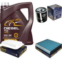 SCT Inspektionspaket 5L Mannol Diesel TDI 5W-30 FüR Toyota RAV 4 IV 2.0 4WD