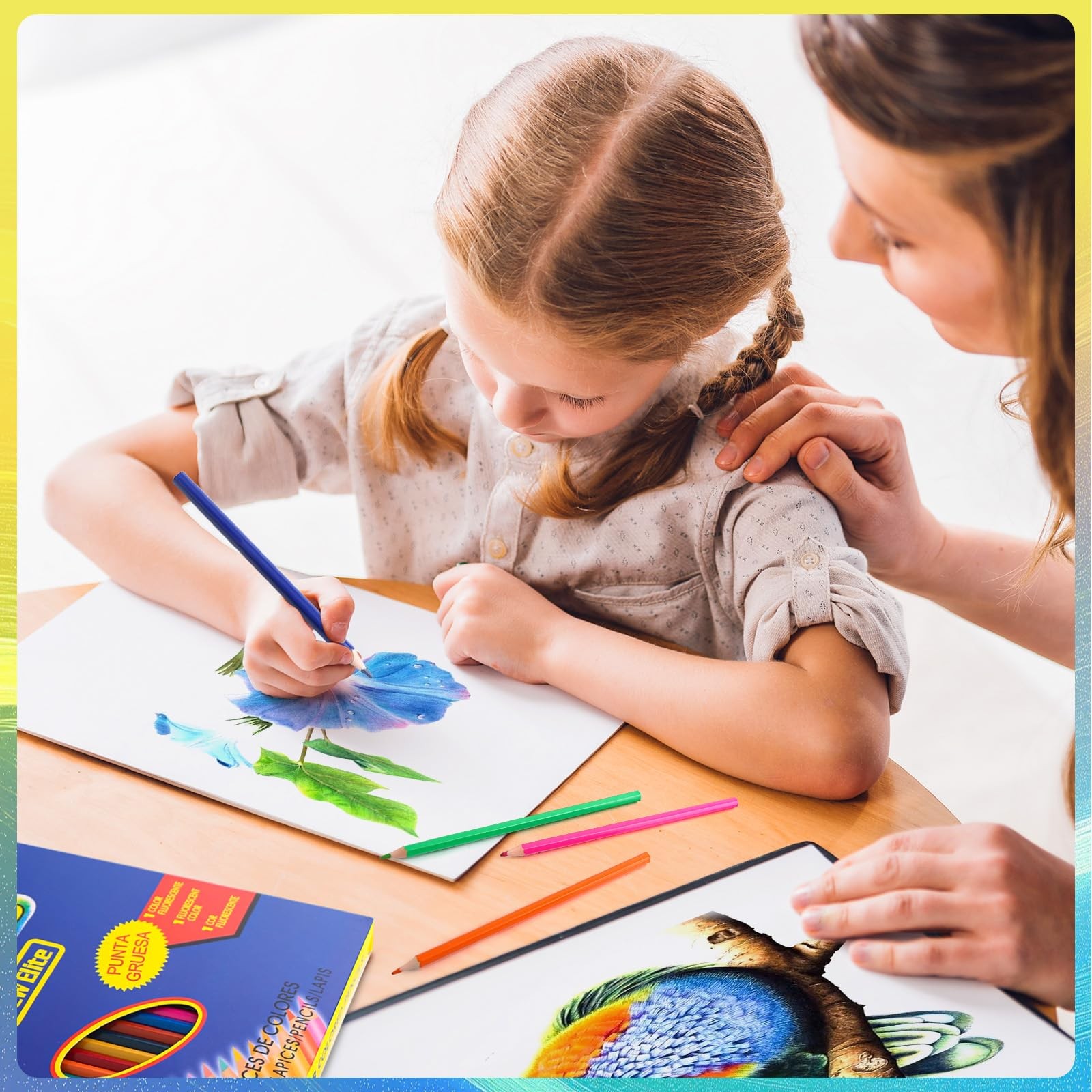 Pencils for Adult Coloring Books, 48 Colored Pencil Set for Artist Sketc