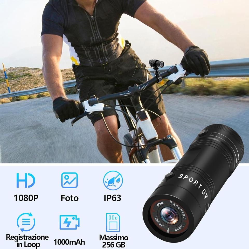 Test Pudet Luo Mini Camera Sport 4K : performance et étanchéité