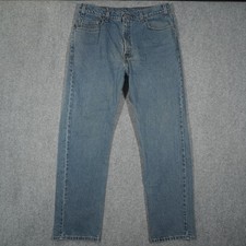 Levi's 505 Men's Jeans Blue Denim W36 L32 Regular Fit Straight Leg VTG 1998