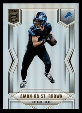 2025 Donruss Elite #83 Amon-Ra St. Brown Sharp Corners, Clean Surface