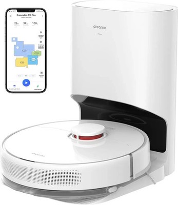 Dreame D10 Plus Roboterstaubsauger und Wischmopp, selbstentleerende Basis für 45