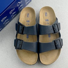 Birkenstock Arizona Birko-Flor Soft Footbed Unisex Blue Sandals Size37-45