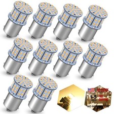 1156 1141 LED Bulbs,3000K Warm White Rv LED Bulb BA15S P21W 50SMD Warm White