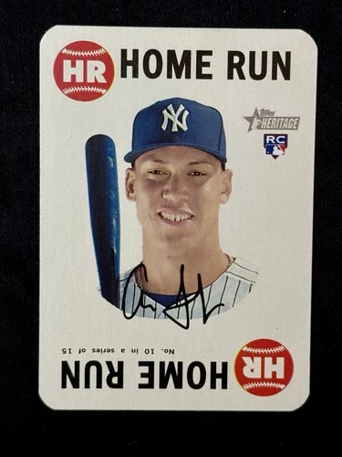 2017 Topps Heritage Aaron Judge 1968 Game Home Run 10 Rookie Card RC Yankees