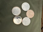 1 oz silver bullion rounds lot of 5