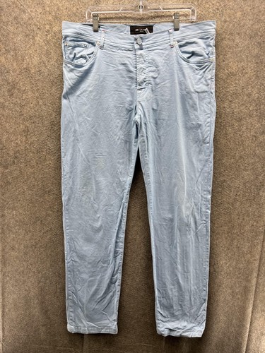 Kiton Jeans Mens 42 Blue Slim Straight Denim Light Wash Italy Casual Stretch