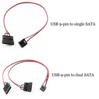 USB zu SATA Netzkabel SSD Für ITX Motherboard USB 9-polig 2,5-Zoll SATA Laptop