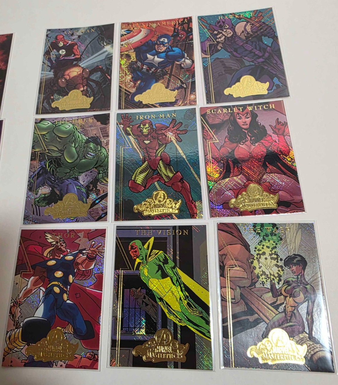 2008 Marvel Masterpieces 2  Avengers Chase Card Set  A1 - A9 Cards