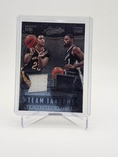 2016-17 Panini Absolute - Team Tandems Materials Anthony Davis, Tyreke Evans #4