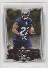 2008 Donruss Classics Timeless Tributes Silver 19/100 Julius Jones #87 0m9o