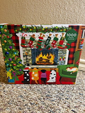 Galison 1000 Piece Jigsaw Puzzle "Merry Woofmas" Christmas Dogs brand new