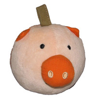 SKIP HOP STUFFED PLUSH SMALL PIG CHIME RATTLE BALL SOFT BABY TOY 3"
