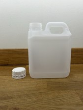 1 Litre 1000ml HDPE plastic Jerry Cans with tamper proof 38mm caps