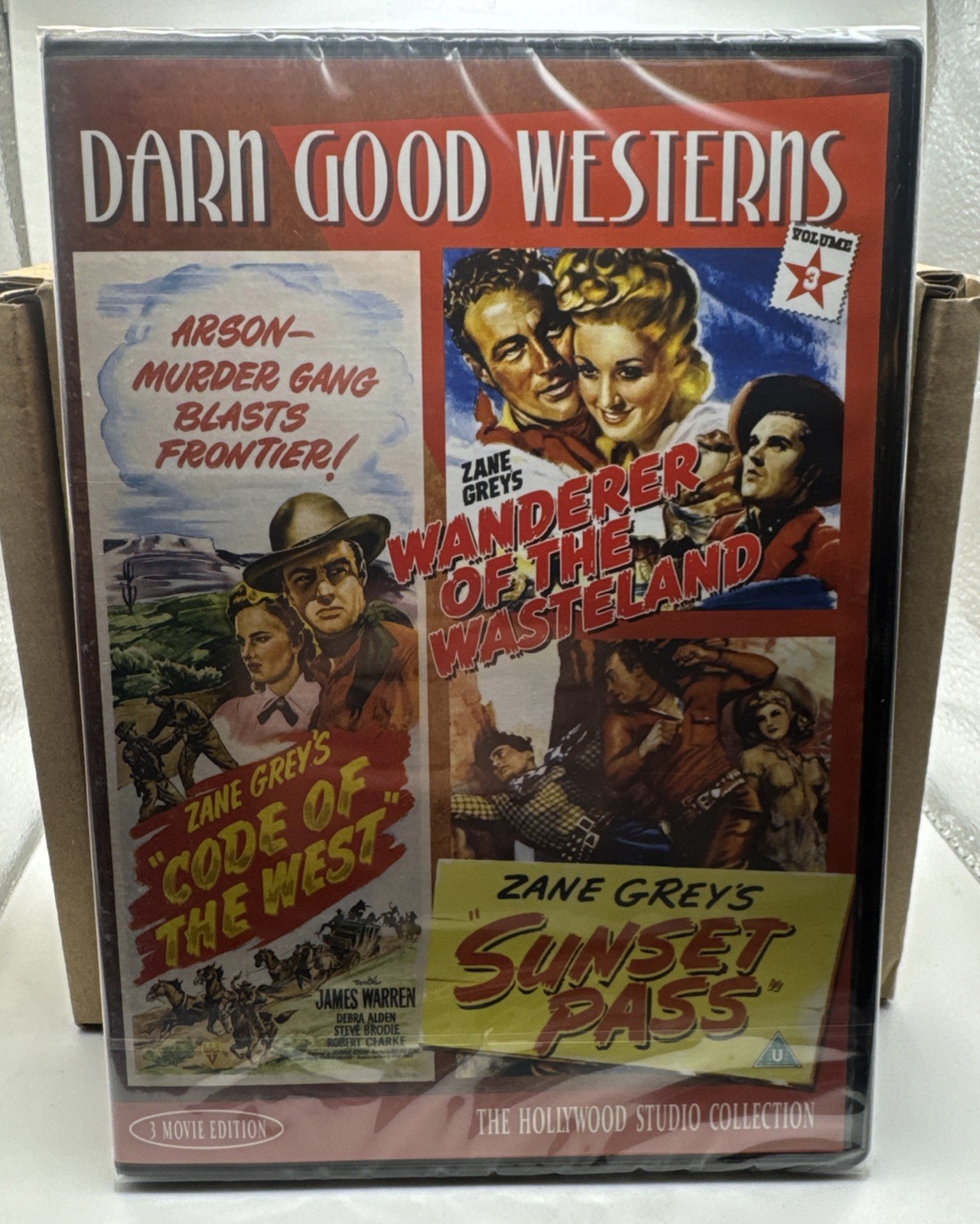Darn Good Westerns 3 Films James Warren Hollywood DVD Brand New & Sealed P&P INC