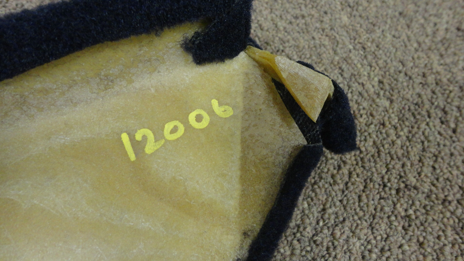 Ferrari F430, Tunnel Carpet, Dark Blue, Used P/N 68678394