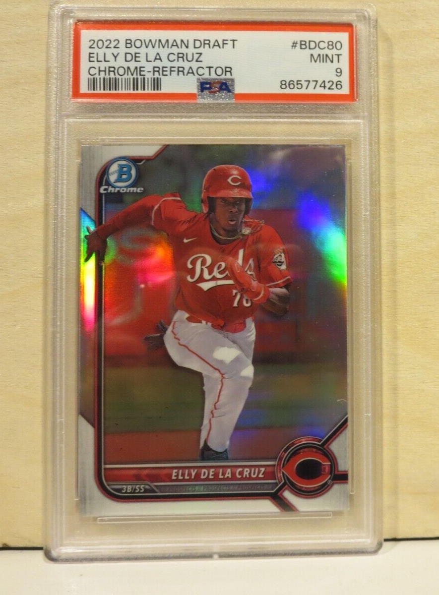 2022 Bowman Chrome Draft Elly De La Cruz Refractor RC Cincinnati 