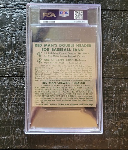 1952 Red Man Tobacco - Willie Mays - New York Giants 🔥🔥🔥 - Picture 2 of 6