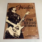 Fender Guitar Distressed Retro Vintage Nostalgic Metal Tin Sign Decor 12.5"x16"