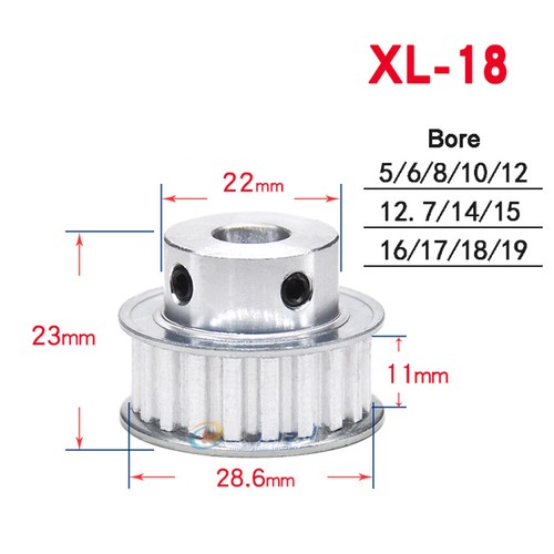 XL10T-35T Timing Belt Pulley Pitch 5.08mm With Step Drive Pulleys Width 11/16mm - Picture 12 of 22