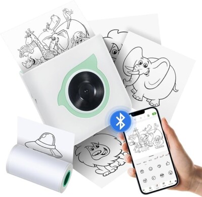 Bisofice L8 Mini Taschendrucker tintenlos Bluetooth Thermoetikett - tragbar