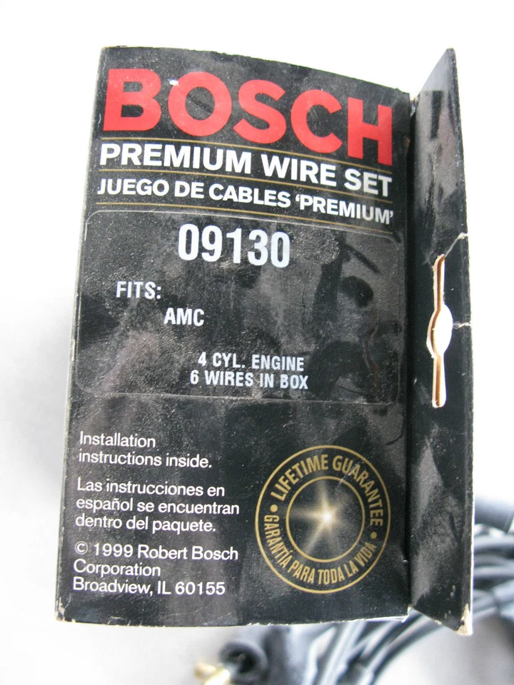JUEGO DE CABLES DE BUJÍA BOSCH 09130 PREMIUM PARA RENAULT 1983-1987 Foto 2 de 2