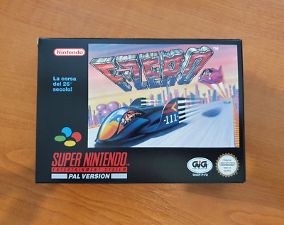 Super Nintendo SNES F-ZERO - PAL - SELTENE ITALIENISCHE VERSION - NEU