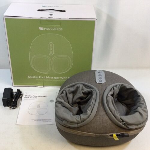 Medcursor MDFM400 Gray Corded Electric Shiatsu Foot Massager W/ Manual