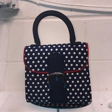 Nwot Ruby Shoo Womens Crossbody Tote Bag Handbag Navy W/white Polka Dot