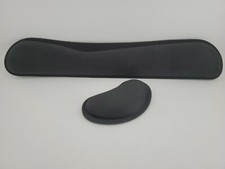 Maxgear 2-in-1 Memory Foam Keyboard Mouse Wrist Rest Set - Black - Open Box