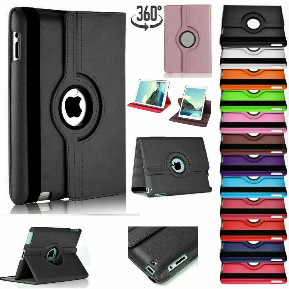 Smart Case Cover Pelle 360 Rotante Apple iPad Air 2 iPad 10.2 Air 10.9 Mini 5