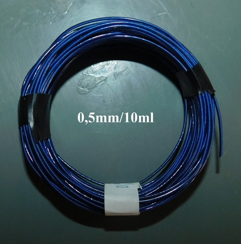 MICRO FIL ELECTRIQUE NEUF POUR CABLAGE RESEAU TRAIN 0,5mm / 10ml .AIGUILLAGE HO - Imagen 8 de 19