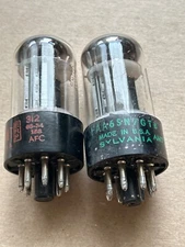 Electron Tube  6SN7GTB  Dumont SYLVANIA Lot of 2