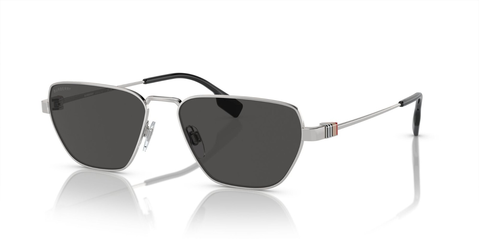 Burberry BE 3146 Silver/Dark Grey (1005/87) Sunglasses | eBay 