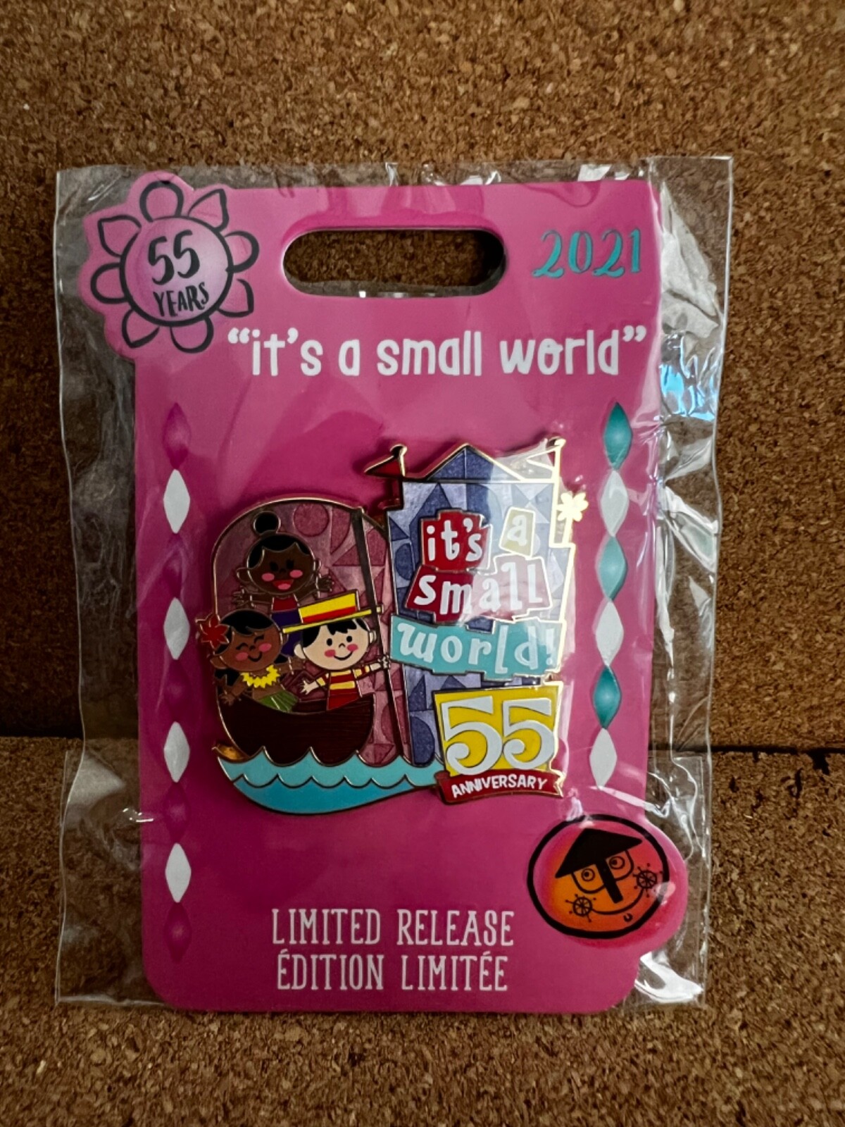 Disney DLR It's A Small World 55 Years LR pin