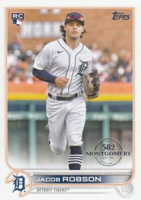 JACOB ROBSON TOPPS MONTGOMERY CLUB 582 SILVER STAMP ROOKIE RC TIGERS #623 2022