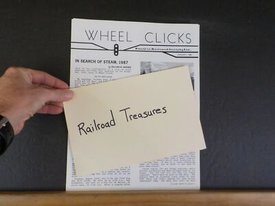 Wheel Clicks 1990 January Pacific Railroad Society In Search of Steam, 1987