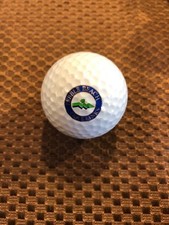 LOGO GOLF BALL-PEBBLE BEACH GOLF LINKS..BLUE TEXT...OLDER LOGO