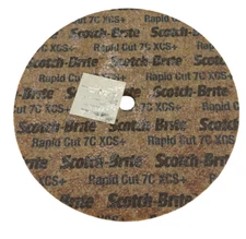 3M Scotch-Brite 6" x 1/4" x 1/2" Rapid Cut Unitized Wheel Ceramic Extra Coarse
