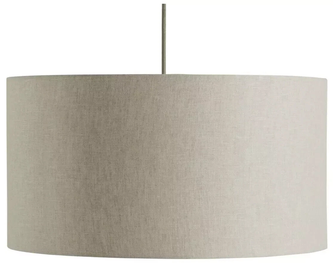 Ceiling and Table Lamp Shade Habitat Modern 49cm Linen Drum Light