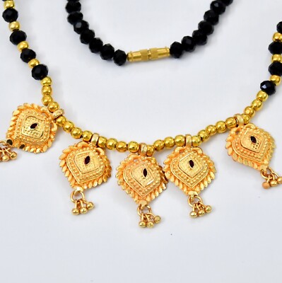 Collier pendentif mariage chaîne perles mangalsutra indien bijou