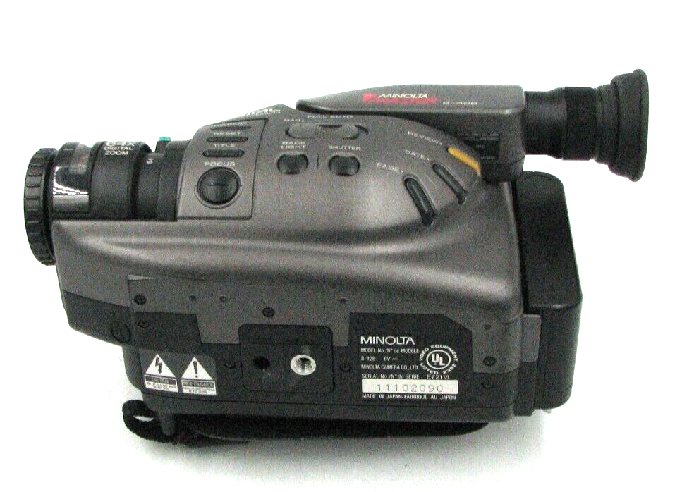 minolta master 8-428 camcorder with remote and manual - ustested