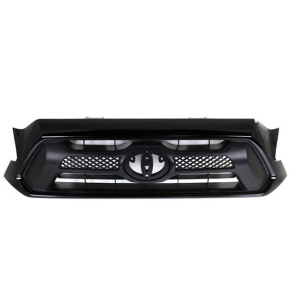 Black Plastic Grille Assembly For 1990-1992 Nissan D21 Pickup – Horizontal Billet Style