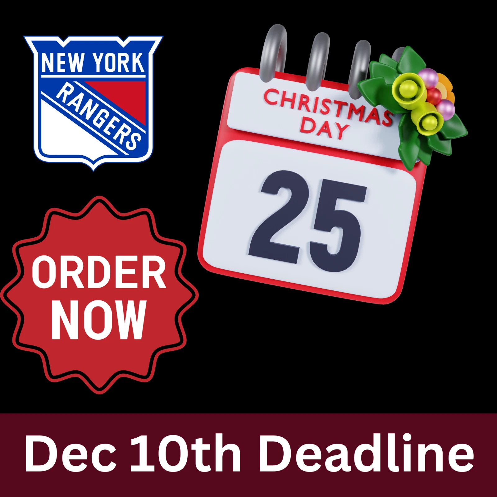 New York Rangers Pullover Hoodie, Hockey Fan Gear