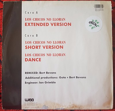 MIGUEL BOSE **Los Chicos No Lloran** VERY SCARCE 12