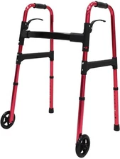 Lumex Height Adjustable Folding Medical Walker