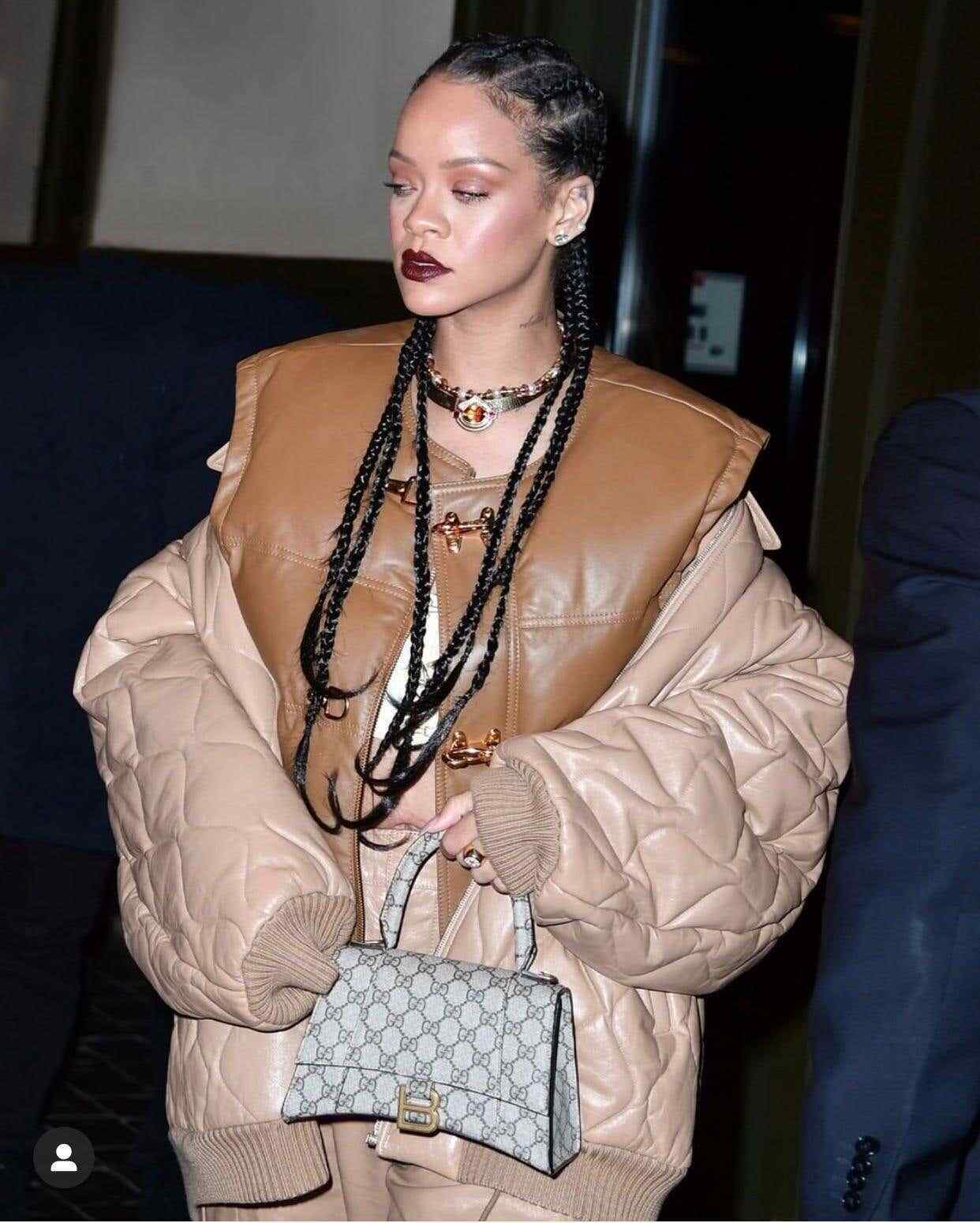 balenciaga hourglass bag celebrity