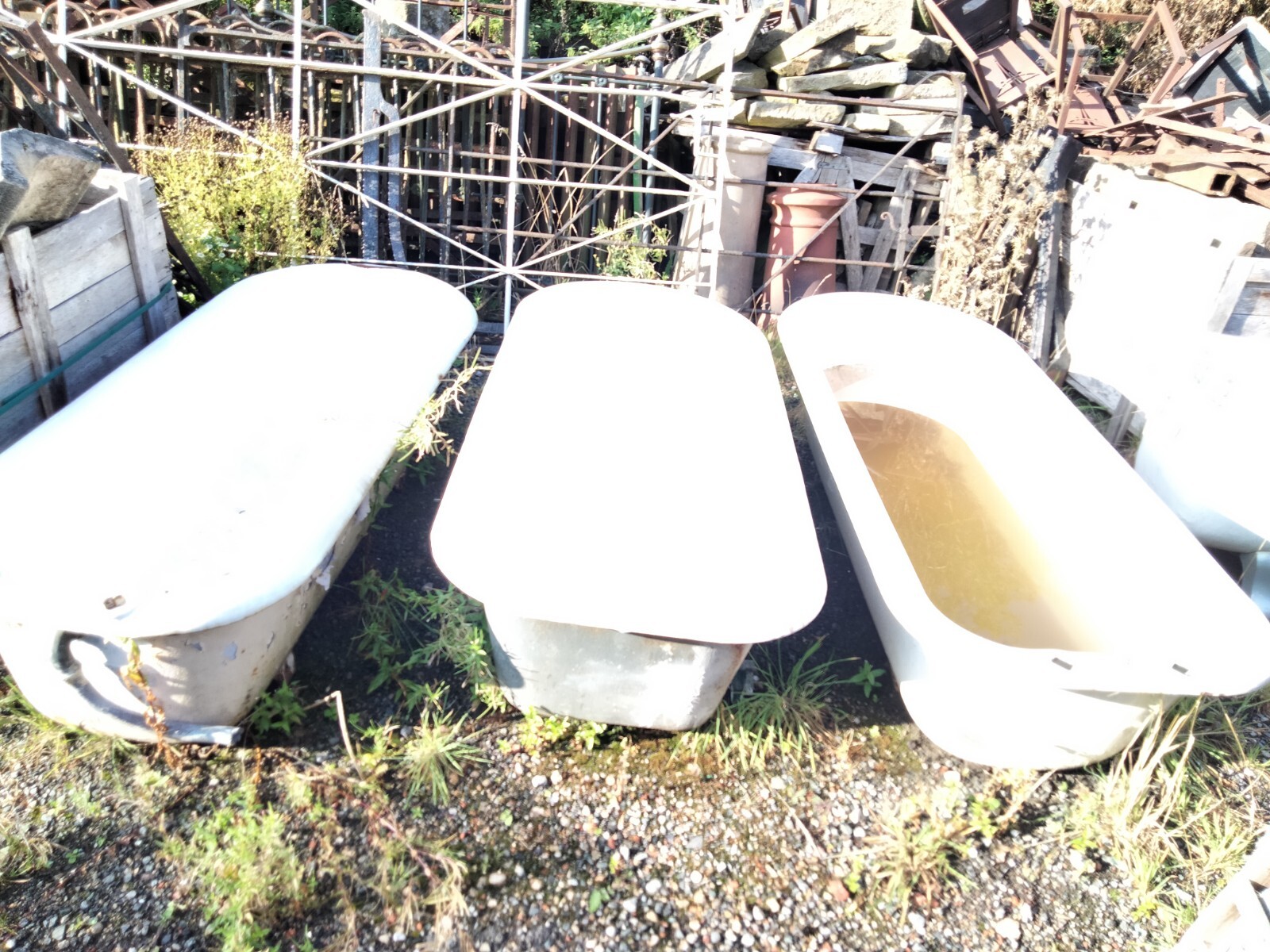cast iron baths eBay